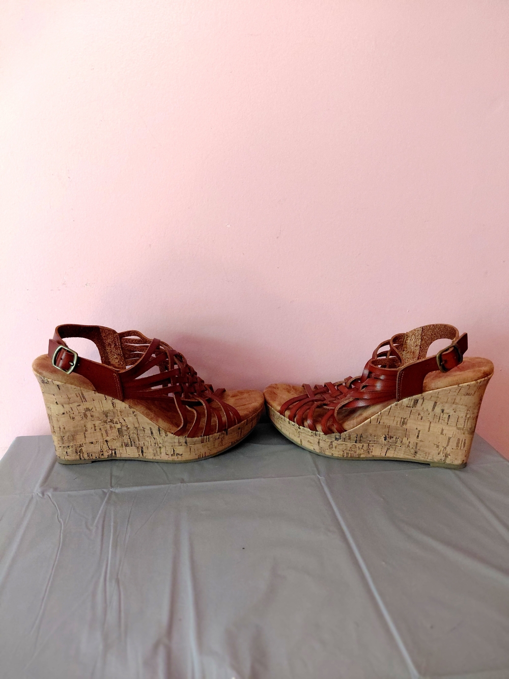 NEW without Tag Jellypop Boulevard Sz 7.5 Wedge Sandal 4 Inch Heel. - Picture 8 of 14